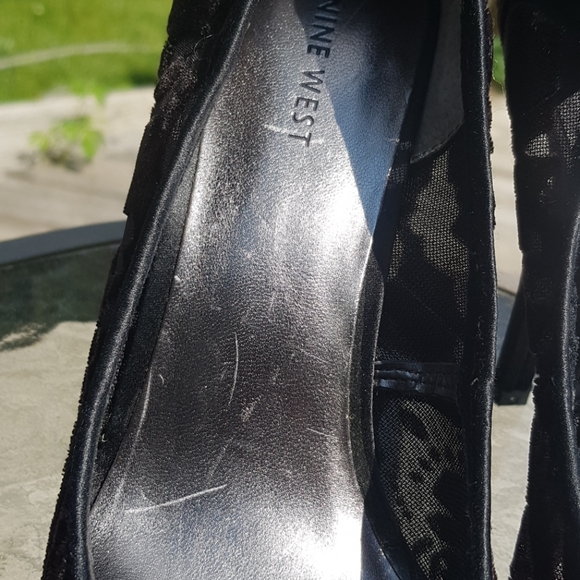 Nine West Black Velvet Heels - Picture 5 of 12